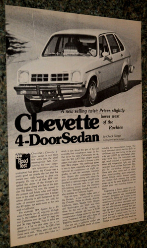 1978 chevy chevette original - chevy,